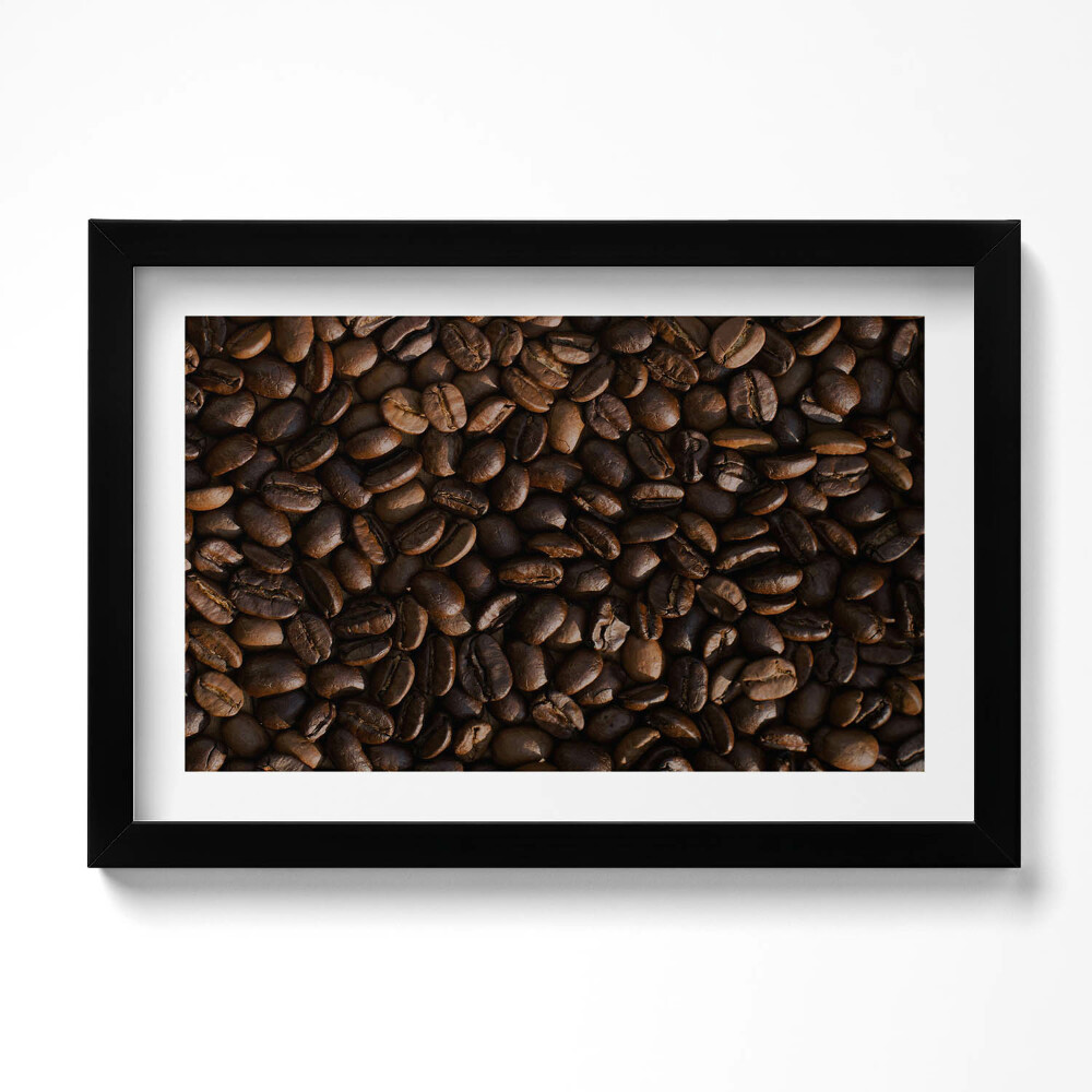 Kép keretben Arabica kávébabok