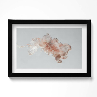 Kép keretben Absztrakt bézs tinta vízben