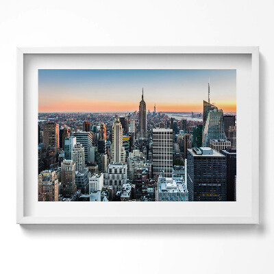 Kép keretben New York város panorámája