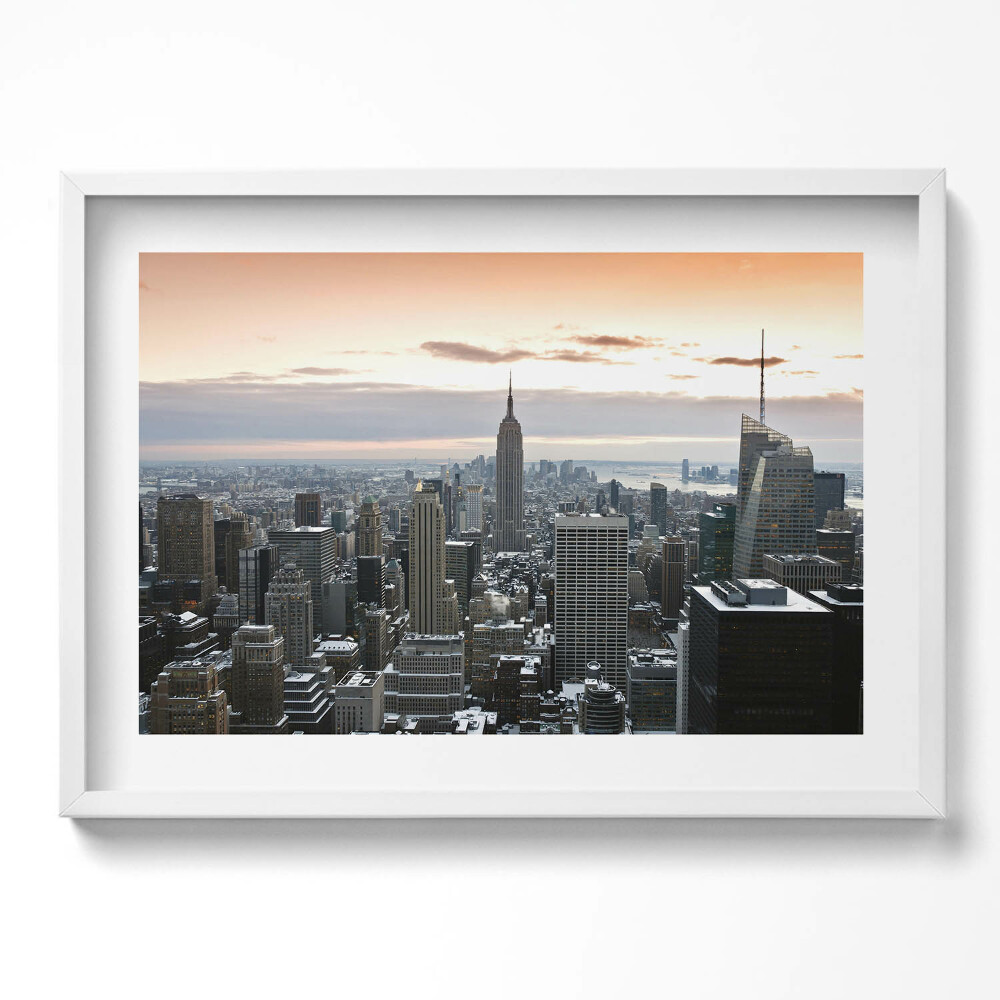 Kép keretben New York város panorámája