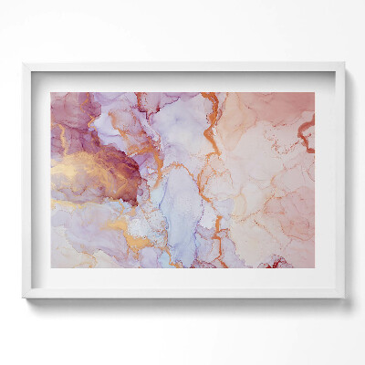 Kép keretben Absztrakt színes vízfestmény