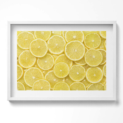 Kép keretben Citromszeletek mintázata