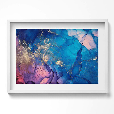 Kép keretben Absztrakt színes folyékony mintázat