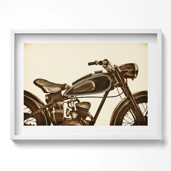 Kép keretben Motorkerékpár vintage stílusban