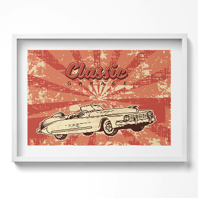 Kép keretben Retro autó klasszikus garázs