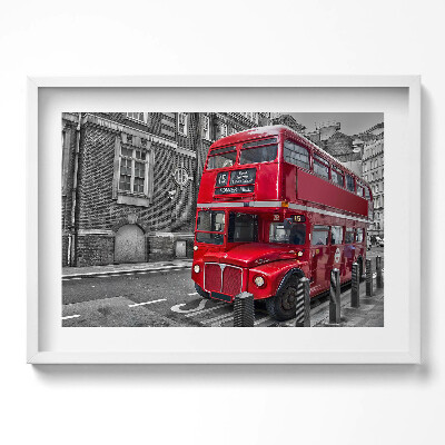 Kép keretben Piros londoni busz