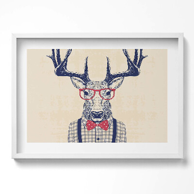 Kép keretben Ügyes öltönyben lévő szarvas