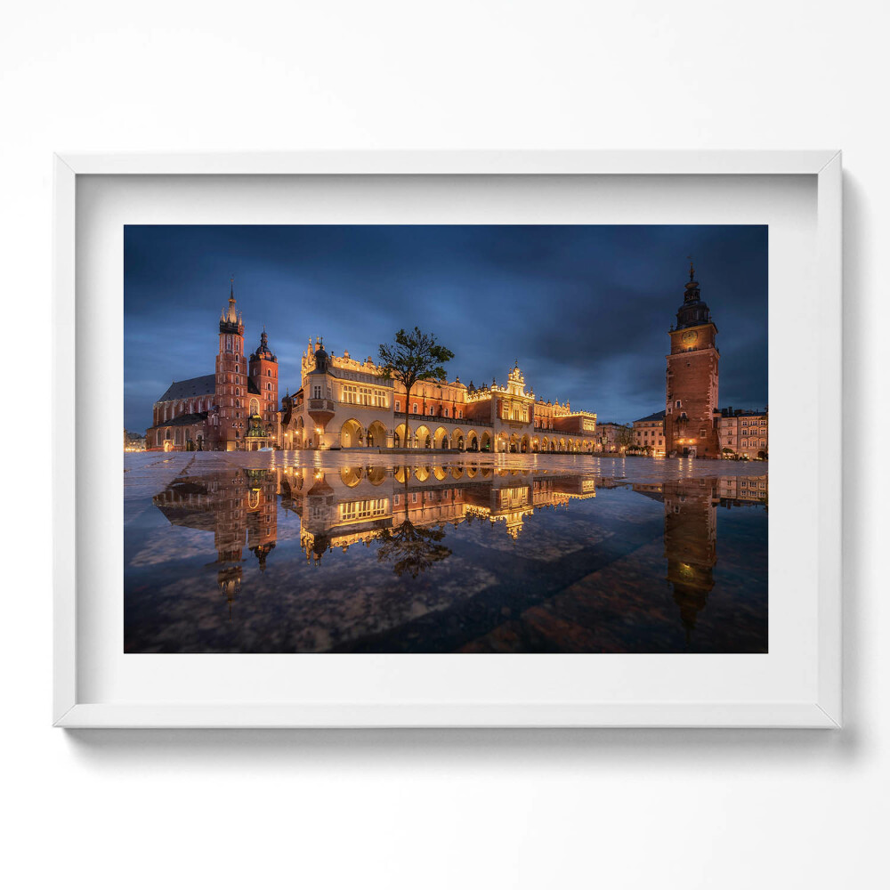 Kép keretben Tükörkép a város épületeiről