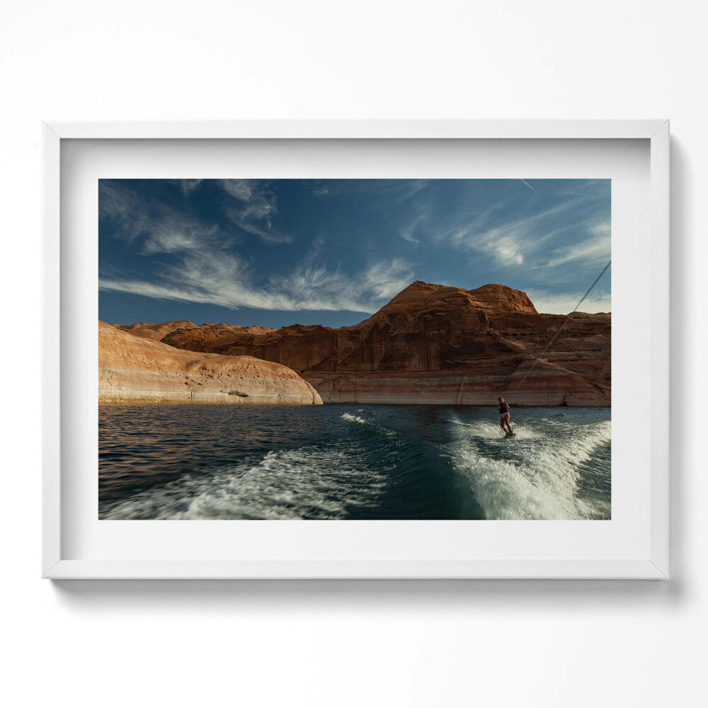 Kép keretben Vörös sziklák és víz