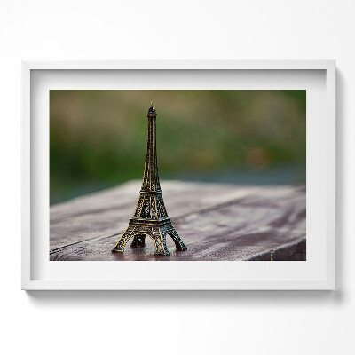Kép keretben Eiffel-torony mini szobor