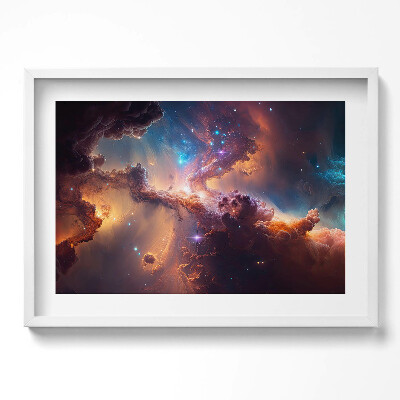 Kép keretben Csillagközi táj színes galaxis