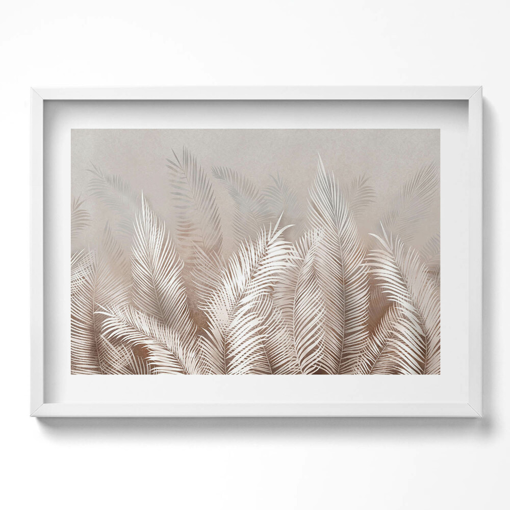 Kép keretben Zöld növények levélminták