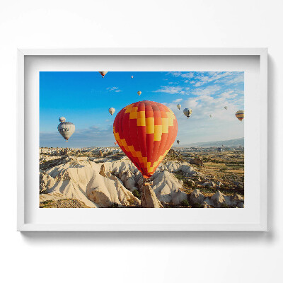 Kép keretben Léggömbök a kék égen