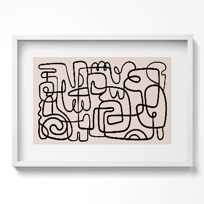 Kép keretben Absztrakt vonalak és formák