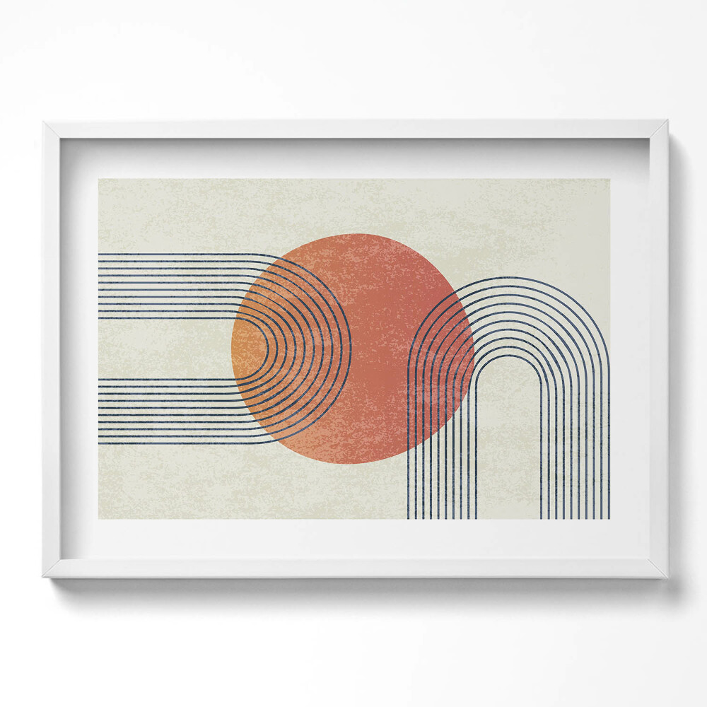 Kép keretben Absztrakt geometriai mintázat