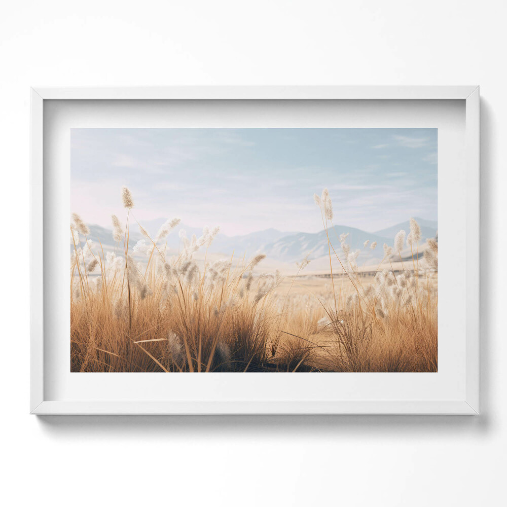 Kép keretben Természetes táj fűfélék