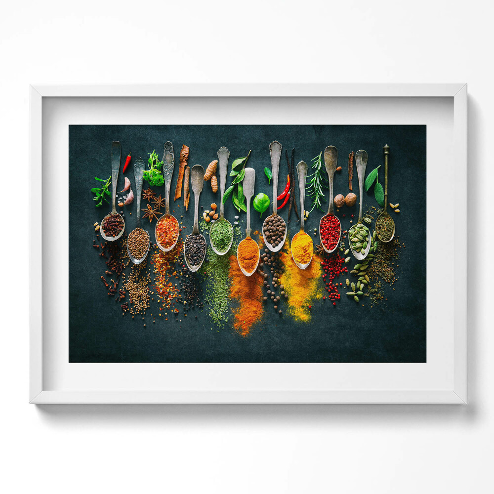 Kép keretben Fűszerek és hozzávalók