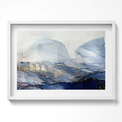 Kép keretben Absztrakt hegyvidéki táj