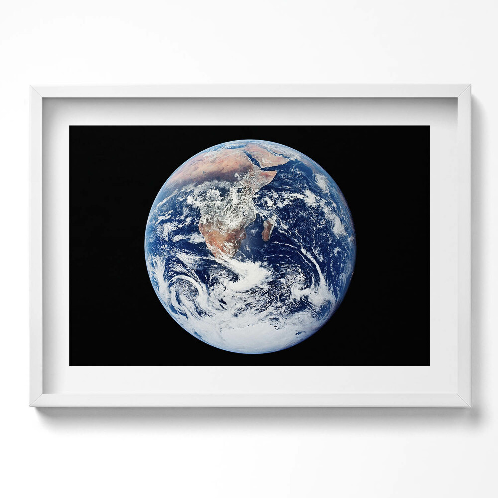 Kép keretben Föld gömbölyű képe
