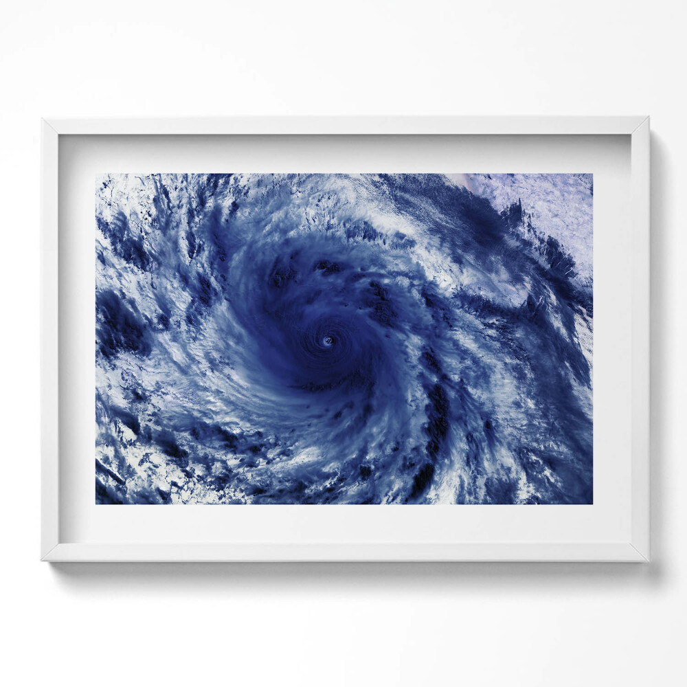Kép keretben Ciklon vagy hurrikán örvénye
