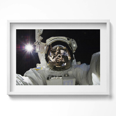 Kép keretben Űrhajós tükörreflexiója