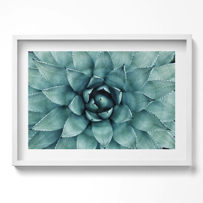 Kép keretben Zöld színű levelekből álló növényi motívum