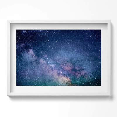 Kép keretben Csillagos égbolt és galaxis