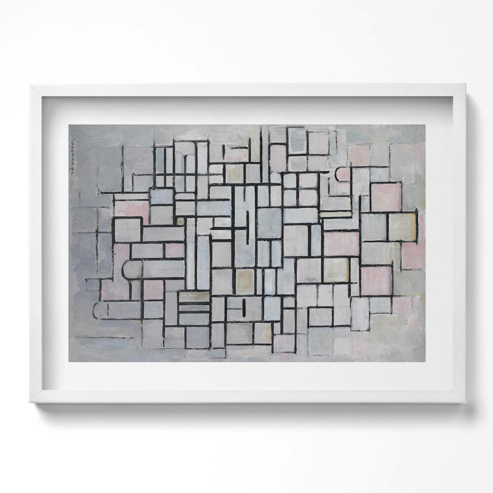 Kép keretben Absztrakt geometriai kompozíció