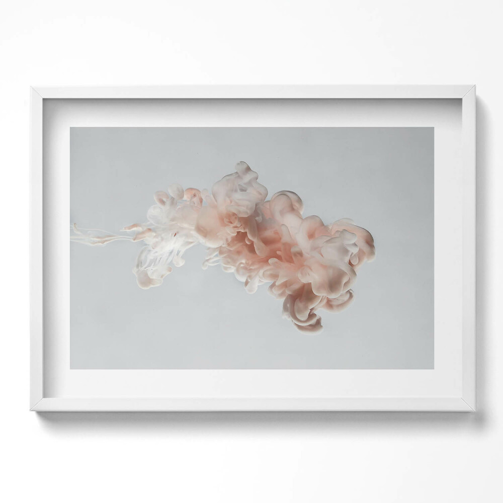 Kép keretben Absztrakt festmény lágy színek