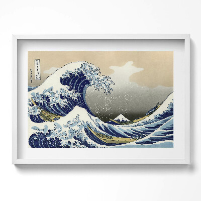 Kép keretben Hatalmas hullám Fuji-hegy