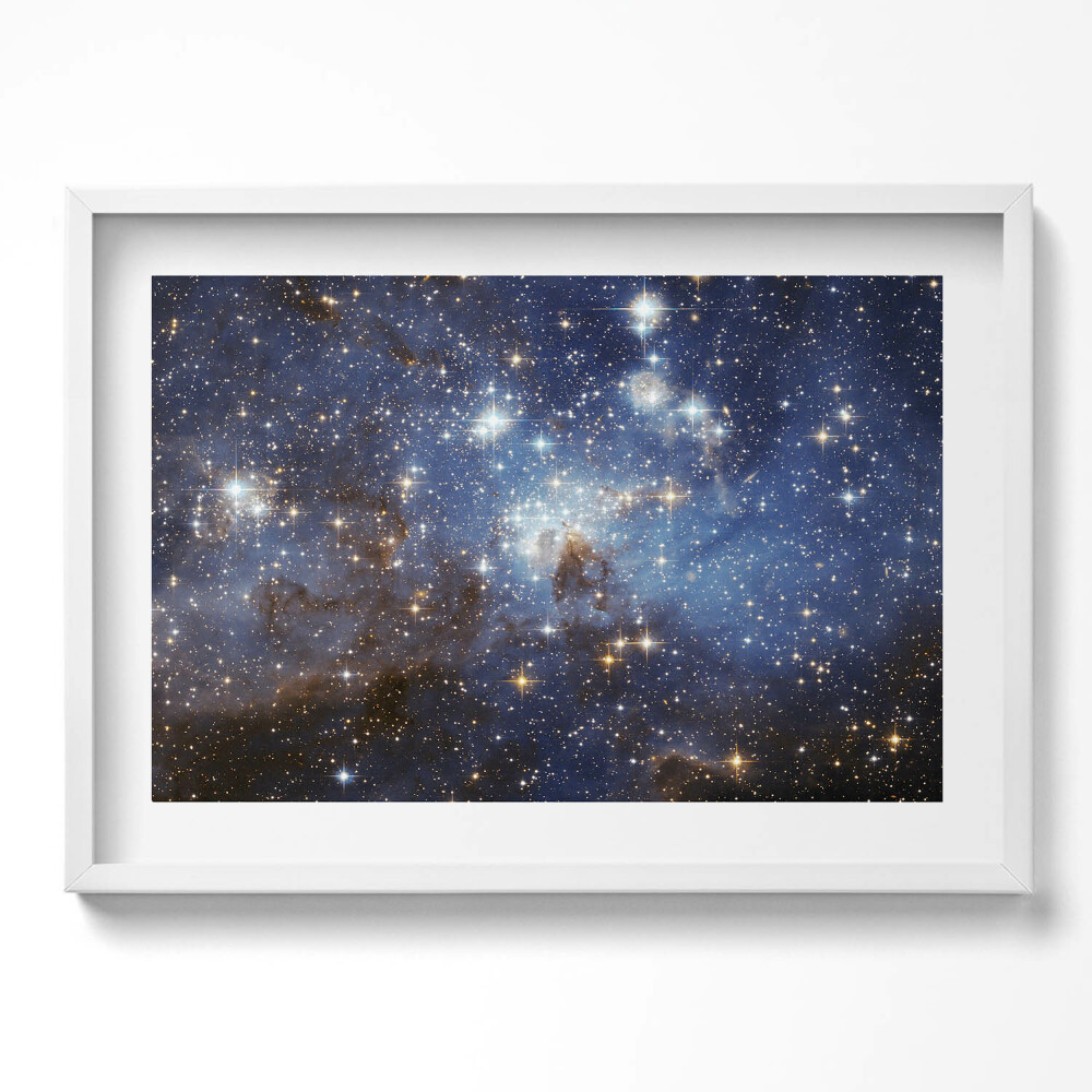 Kép keretben Csillagos égbolt galaxisokkal