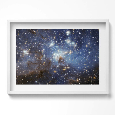 Kép keretben Csillagos égbolt galaxisokkal