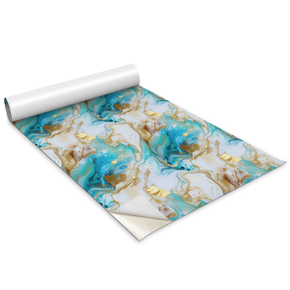 Bútor matrica Kék márvány