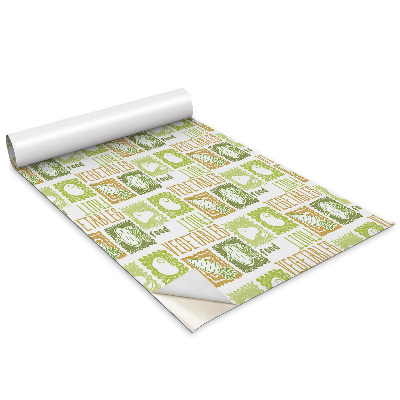 Dekoratív bútor matrica Zöldség és gyümölcs