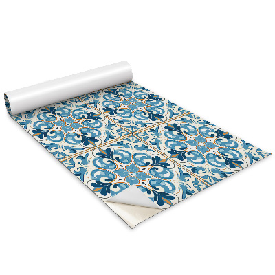 Bútor matrica Kék-sárga díszítés