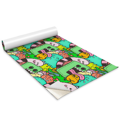 Dekoratív bútor matrica Vidám színes lények