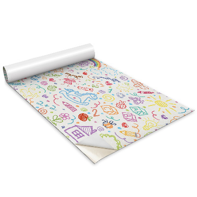 Dekoratív bútor matrica Gyermekrajzok