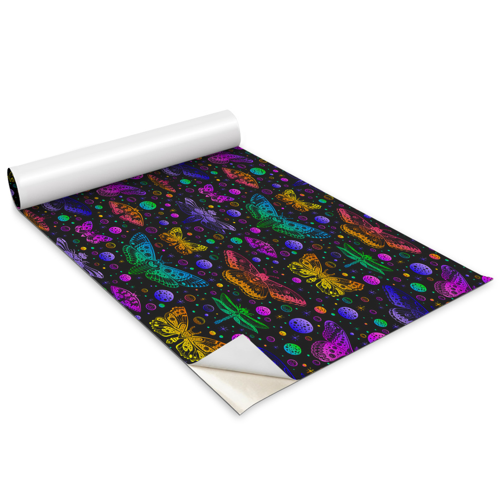 Bútor matrica Pszichedelikus mintás pillangók lepkék lepkék szitakötők