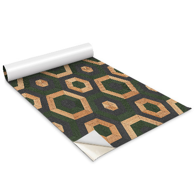 Dekoratív bútor matrica Fából készült hatszögek