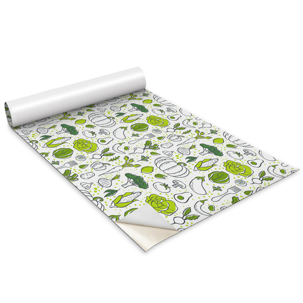 Dekoratív bútor matrica Rajzolás zöld zöldségek