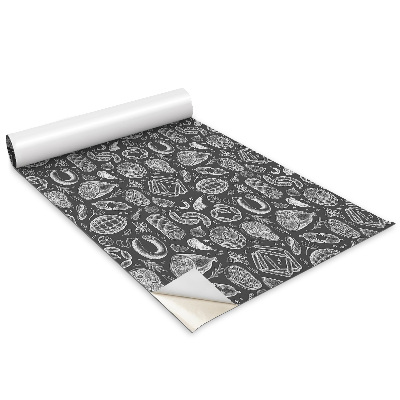 Dekoratív bútor matrica Sonkák és kolbászok