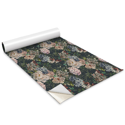 Dekoratív bútor matrica Színes virágok