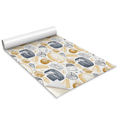 Dekoratív bútor matrica Rajzolt sajtok