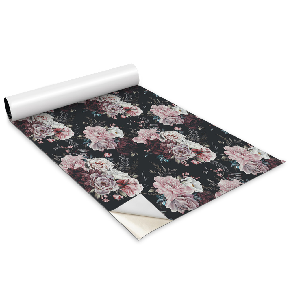 Bútor matrica Színes virágok