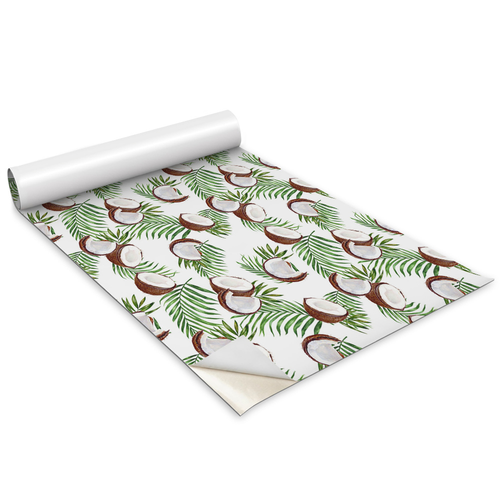 Dekoratív bútor matrica Kókuszdió és pálmafa