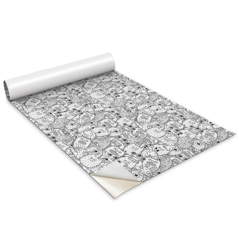 Dekoratív bútor matrica Doodle szörnyek