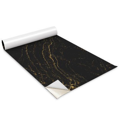 Dekoratív bútor matrica Fekete mintás ala márvány