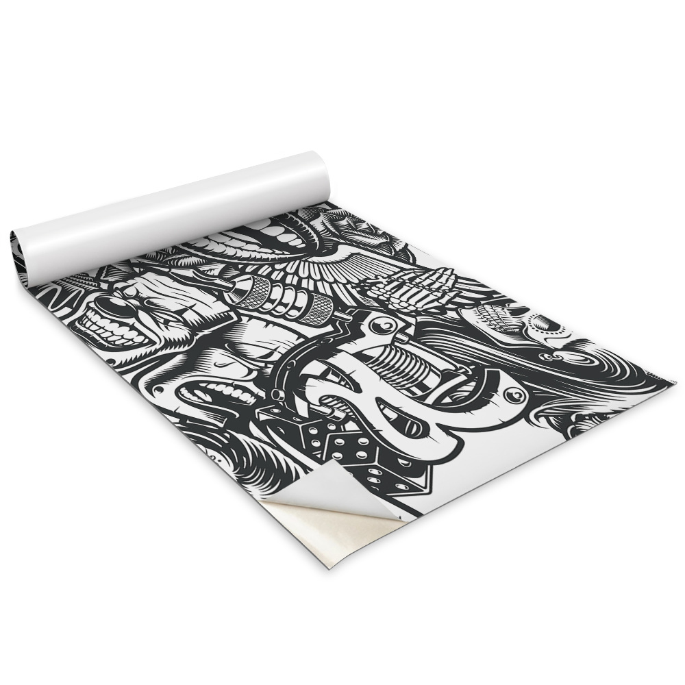 Bútor matrica Koponyák és bohócok