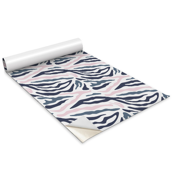 Dekoratív bútor matrica Színes zebra