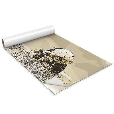 Dekoratív bútor matrica Rizst gyűjtő